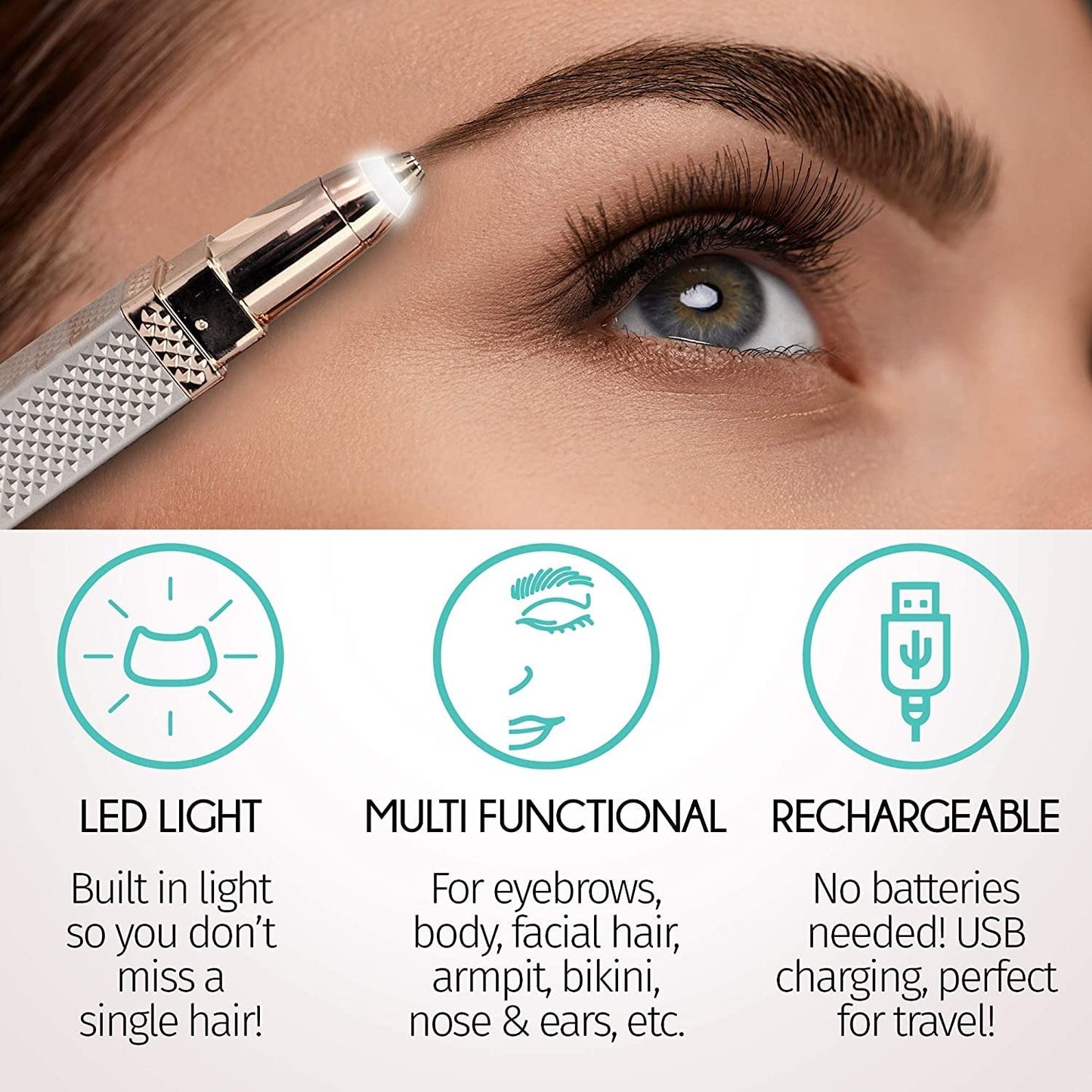 2-in-1 Rechargeable Women’s Face Hair Remover
