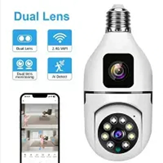 V380 Pro WiFi PTZ Bulb Camera