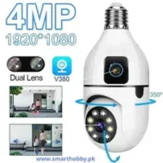 V380 Pro WiFi PTZ Bulb Camera