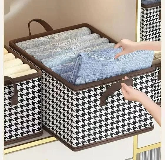 Foldable Washable Wardrobe Storage Box with Frame