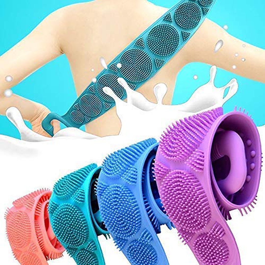 Silicone Back Cleaning Shower Strap