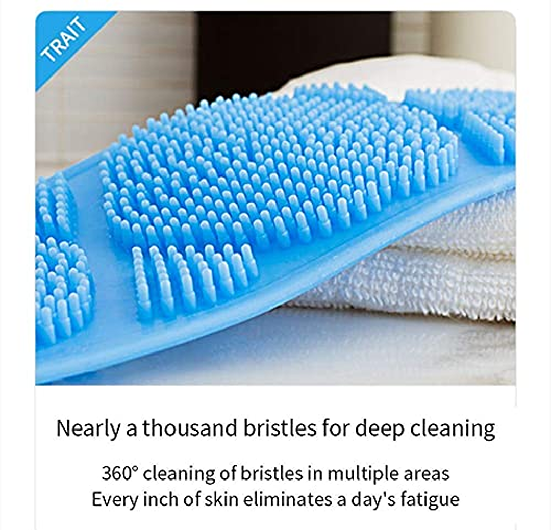 Silicone Back Cleaning Shower Strap