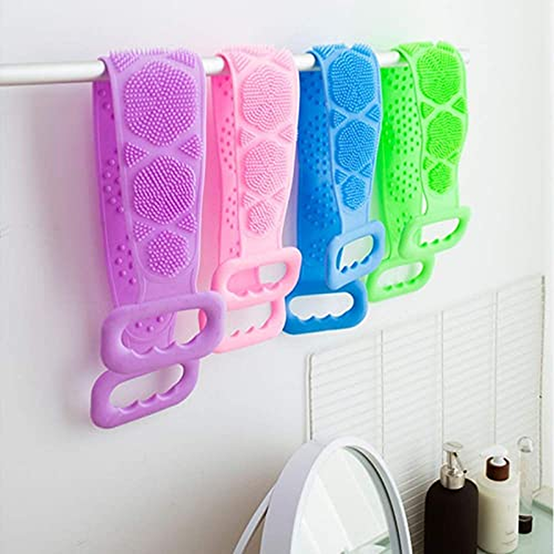 Silicone Back Cleaning Shower Strap