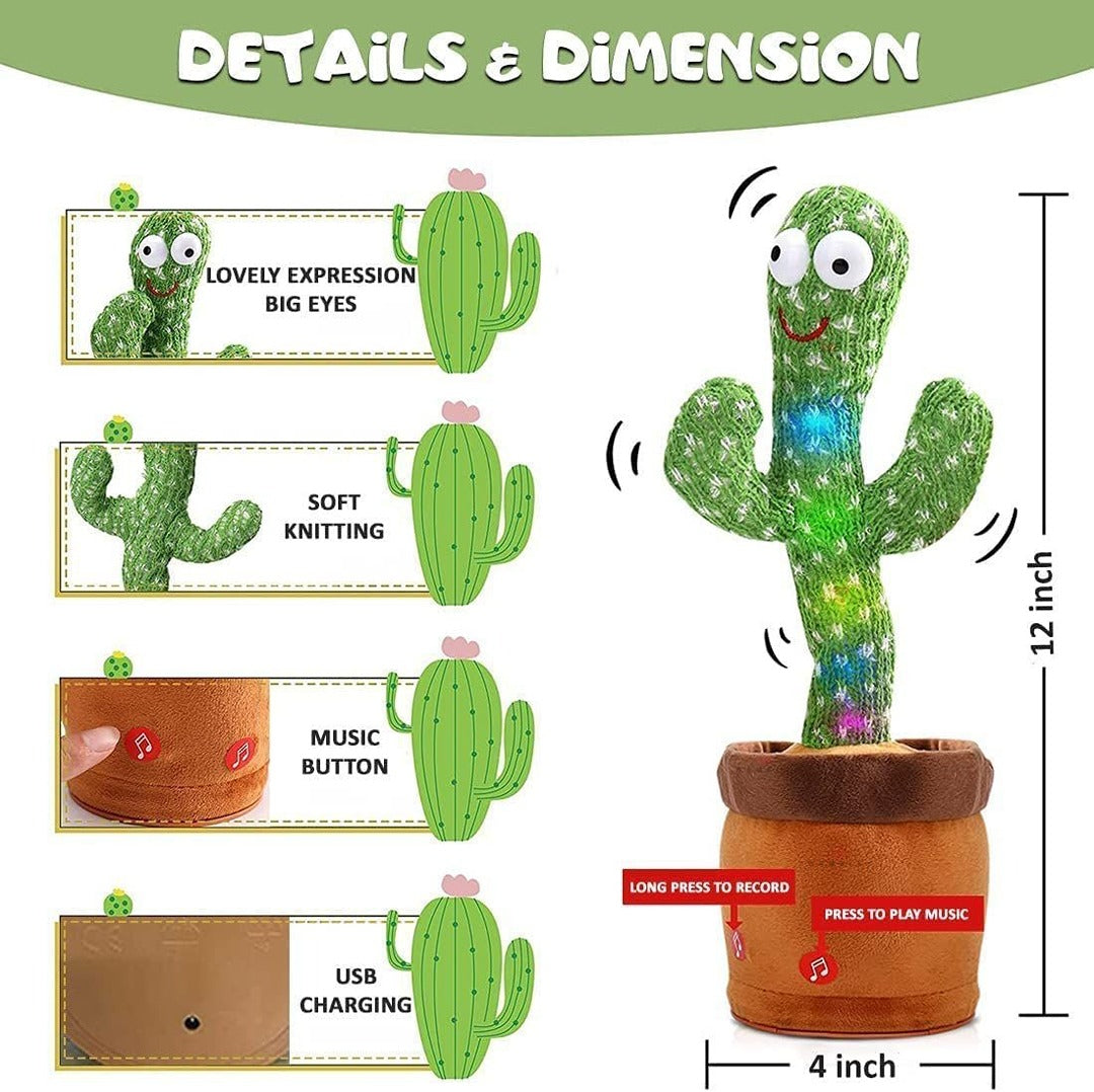 Dancing Cactus Talking Toy for Kids